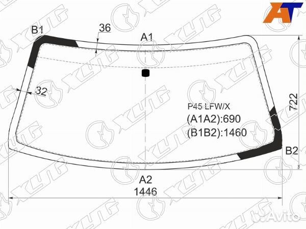 Стекло лобовое mitsubishi montero sport
