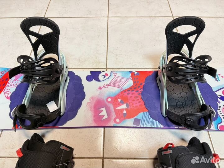 Детский сноуборд комплект Burton - 130 - 36