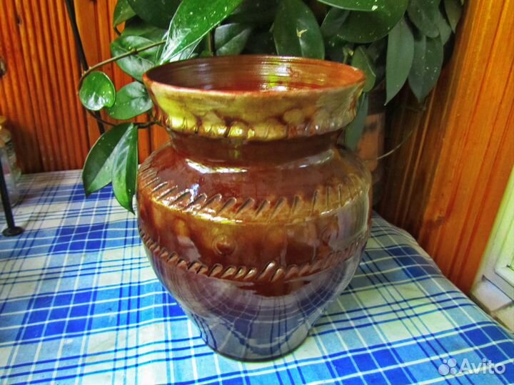 Ваза для цветов майолика СССР