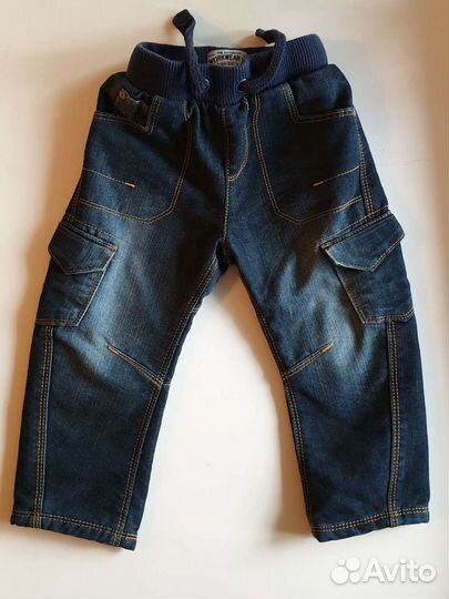 Новые утепленные джинсы Marks & Spencer, ок.80 см