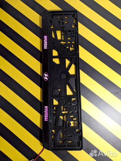 Рамка под номер с подсветкой надписи