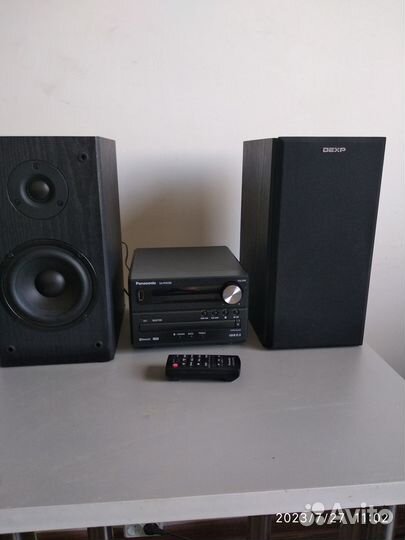 Panasonic SA-PM250 с акустикой dexp R700