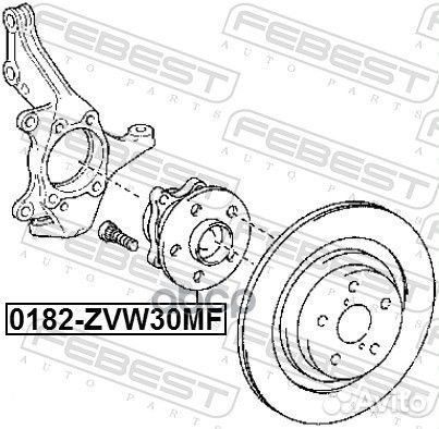 Ступица колеса перед прав/лев 0182ZVW30MF F