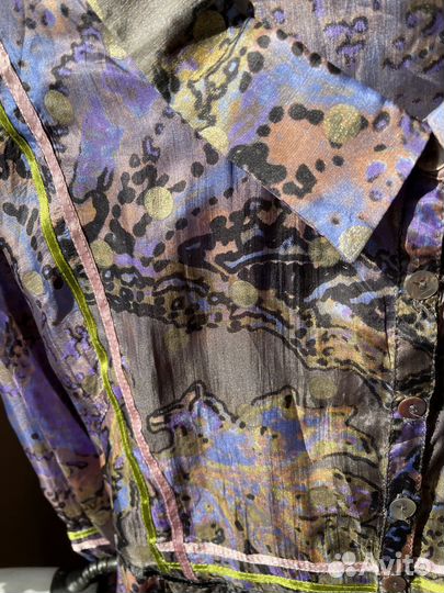 Новая Шелковая блузка 46 размер