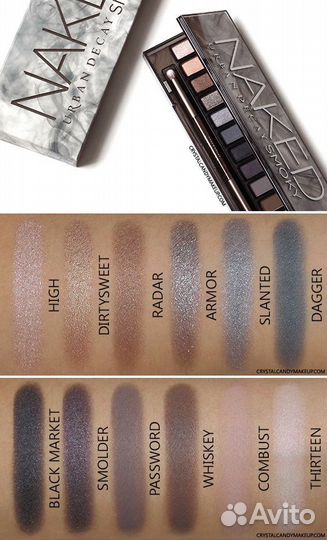 Палетка теней Urban Decay Naked Smoky