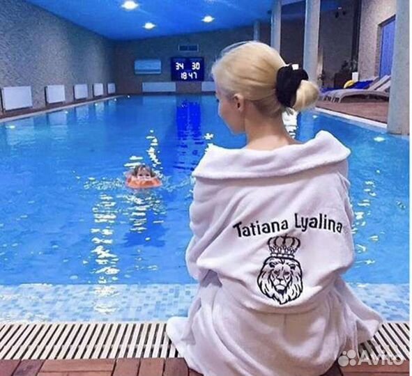 Халаты/полотенца махровые с вышивкой