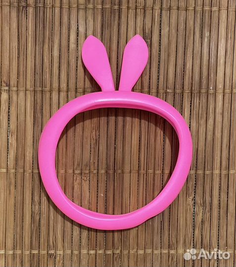 Бампер для телефона розовый с ушками