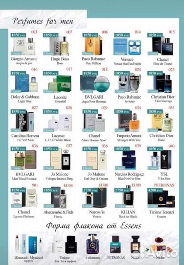 Парфюмерия essens