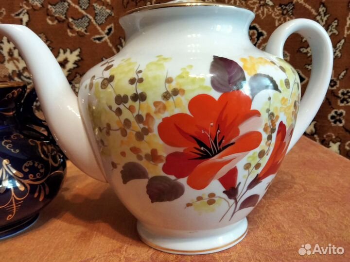 Чайник заварочный Дулево Гжель