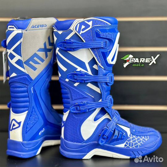 Мотоботы Acerbis x-team blue/White размер 40