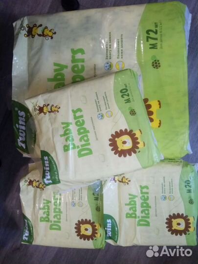 Подгузники Твинс размер 3 М от 6 до 11 кг