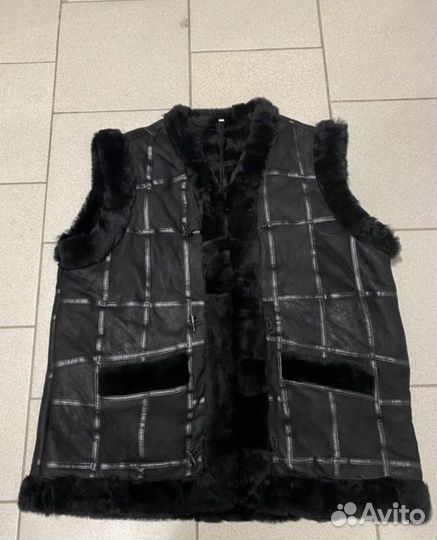 Безрукавки из овчины, кожаные, Махачкала