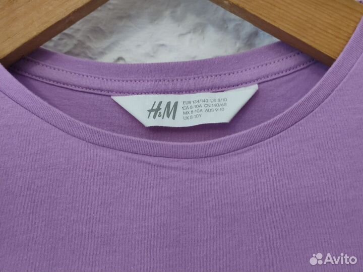 Футболки/топы для девочки, H&M, новые, 134-140