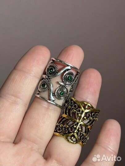 Кольцо бижутерия новое