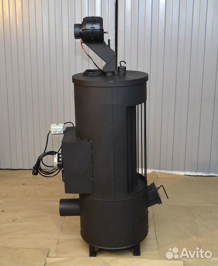 Печь калорифер на отработке