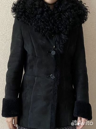 Дубленка женская нат.овчина 42 + ремень