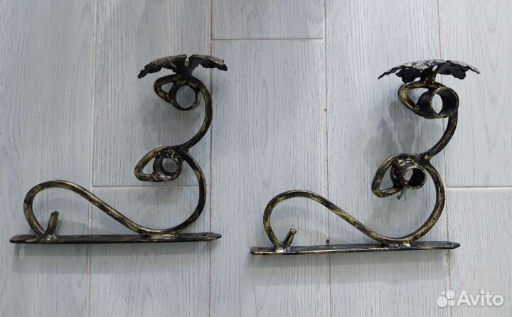 Карниз кованный двурядный