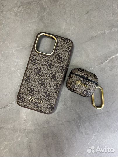 Чехол guess iPhone 14 Pro Max + AirPods Pro