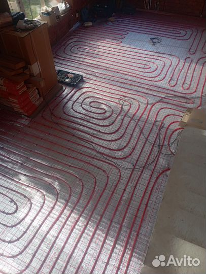 Теплый пол, отопление под ключ. Гарантия на работы