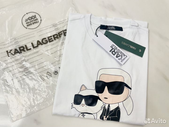 Футболка белая Karl lagerfeld