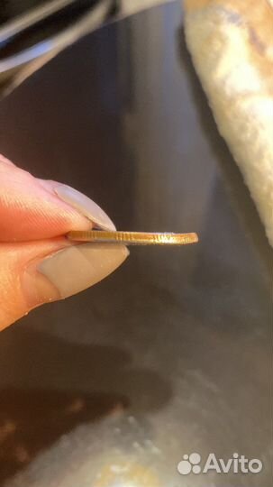 Манета 5 рублей с редким заводским браком