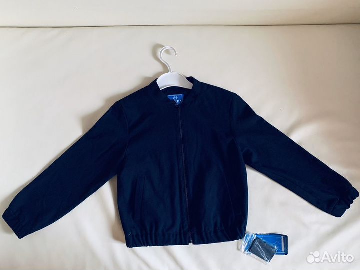 Пиджак новый «Смена» школьный синий куртка р.128