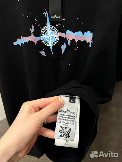 Stone island футболка оверсайз