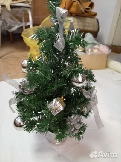 Елка искусственная в горшочке