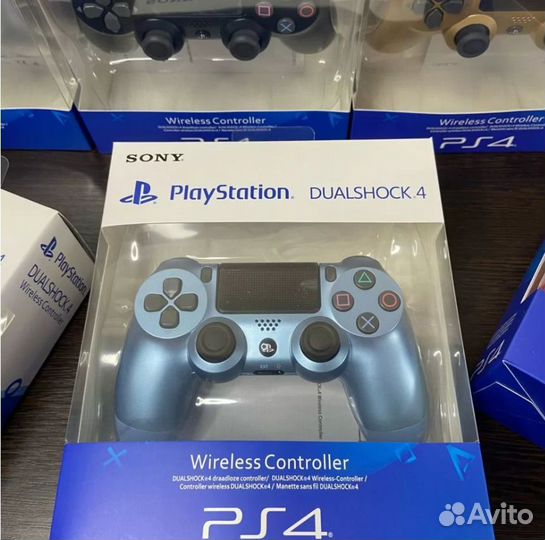 Геймпад PS4 синий джойстик