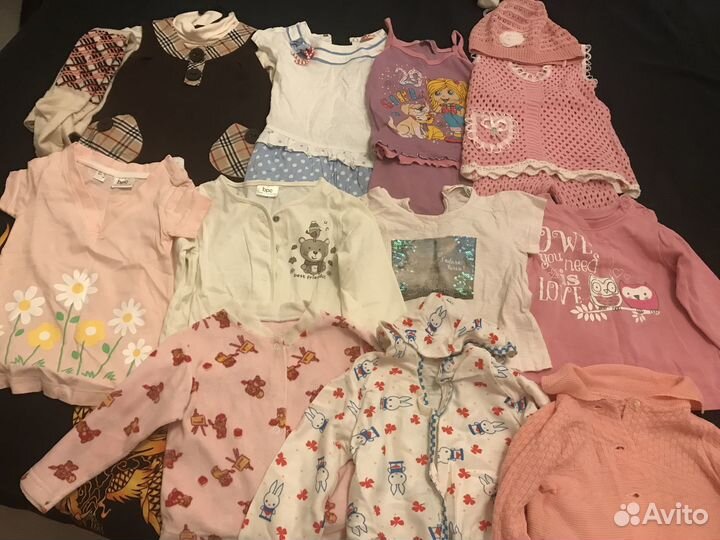 Вещи пакетом на девочку размер 68-80