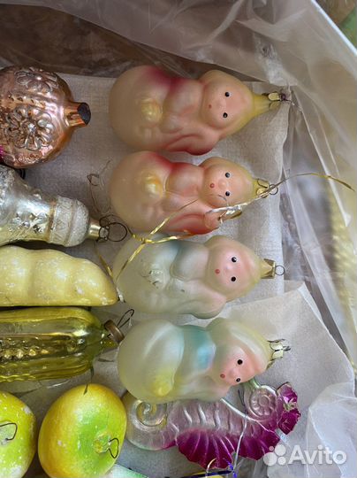 Елочные новогодние игрушки СССР