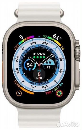 Ремешок Apple Watch Ultra 49mm White Ocean Band