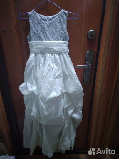 Платье для девочки длинное 134 140 на выпускной