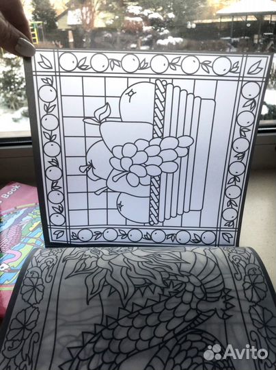 Книга трафаретов витражей galt