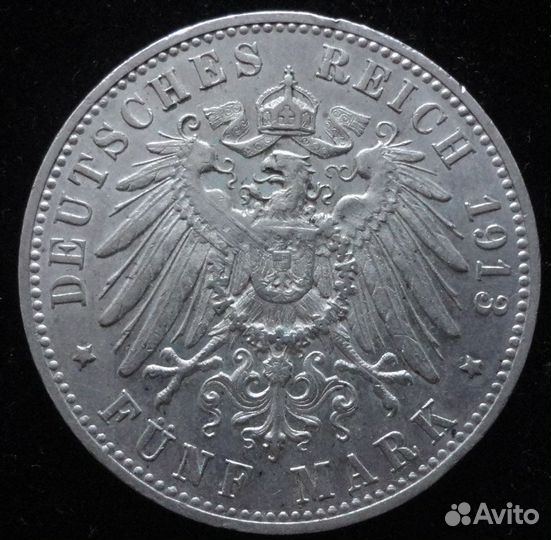 5 марок 1913 Германская империя