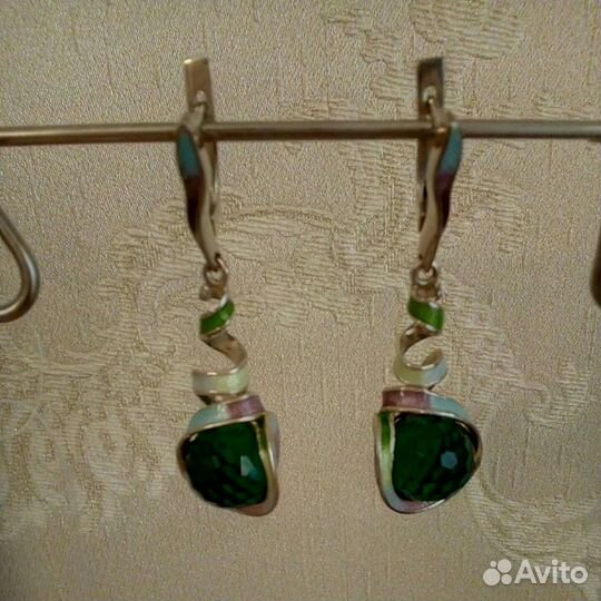 Серьги серебро 925 пробы новые