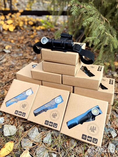 Налобный фонарь 18650 Pocketman