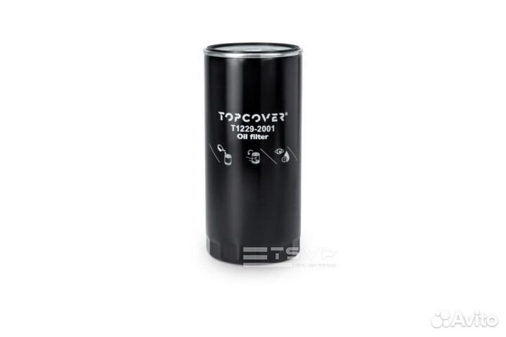 Topcover T1229-2001 OC474 Фильтр масляный iveco eurotech/cursor/stralis