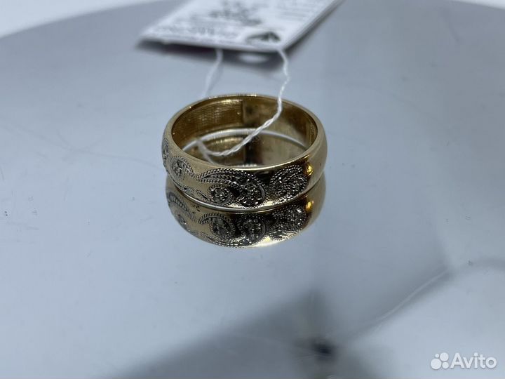 Золотое кольцо с брилл., 2.97 гр., р.16.5 мм