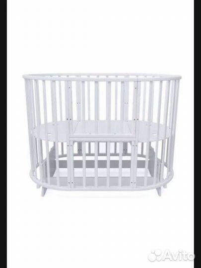 Кроватка трансформер 9в1 с маятником и колёсами