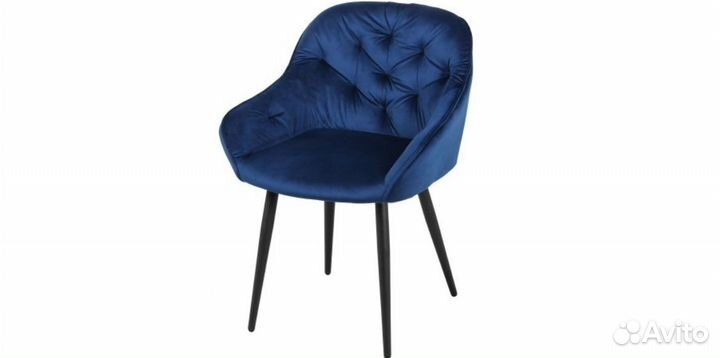 Стул Кент синий велюр