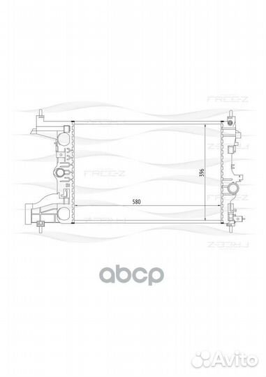 Радиатор chevrolet cruze 09- 1.8/2.0 MT охлажде