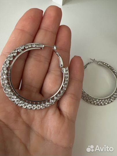 Серьги кольца