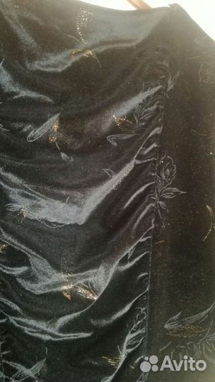 Бархатное платье