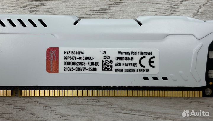 Оперативная память DDR3 4 GB 1600 MHz HyperX Fury