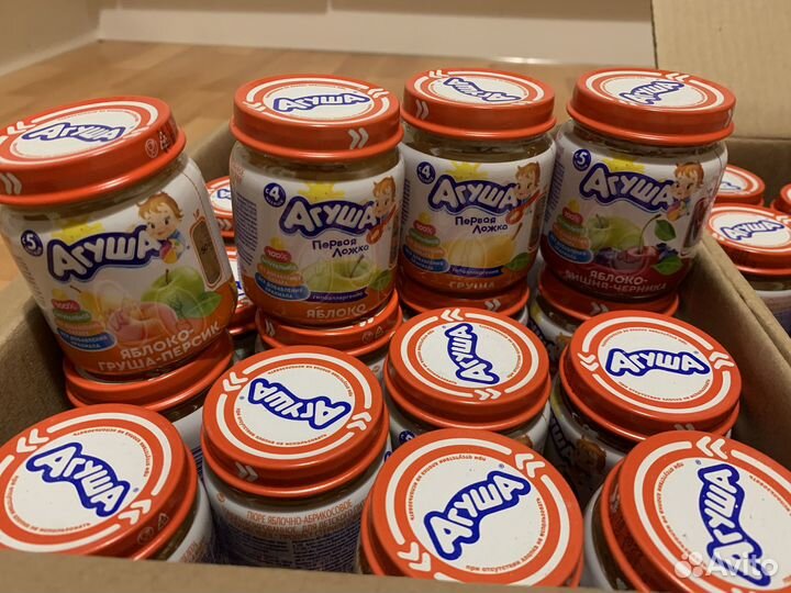 Фруктовое пюре агуша