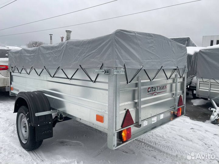 Прицеп новый «Спутник» 2540х1300х500 с высоким Бор
