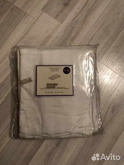 Наматрасник белье stripe satin zara home