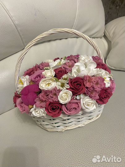 Букет из мыльных цветов