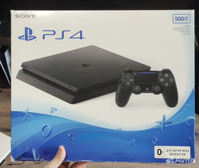 Sony PS4, Slim, 50+ игр, 2 геймпада